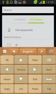 Wood Keyboard Go Theme android App screenshot 1