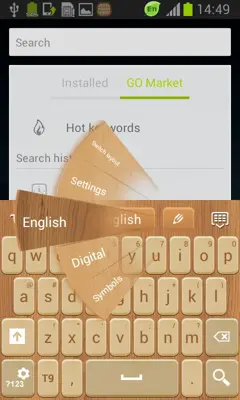 Wood Keyboard Go Theme android App screenshot 3