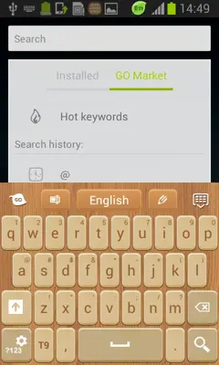 Wood Keyboard Go Theme android App screenshot 4